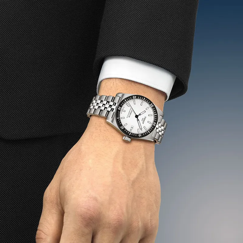 Tissot PR516 Powermatic 80 White Dial Men's Watch- T149.407.11.031.00